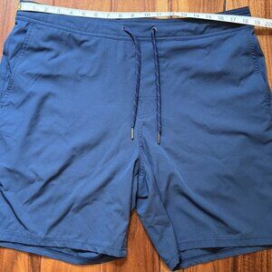 Fair Harbor Ozone Lined Baiting Suit Board Short Men Blue 8" Stretch XL/2XL*